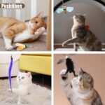 12Pcs Cat Wand Attachments, Multicolor Cat Toy Wand Refills with Bell, Various Styles Toys Cat Wand Replacement Feather Cat Toy Refills Cat Wand Replacement Refill for Indoors Playing - Image 8