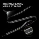 Dog Leash for Medium to Large Dogs with Two Padded Handles 5FT/6FT, Double Handle Dog Leash, Reflective Training Lead, Durable Traffic Leashes(5FT,Black) - Image 8