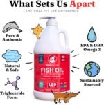 Fish Oil for Dogs 1.89 L - Healthy Skin & Coat, Salmon, Pollock, All Natural Supplement for Pets, Itching Scratching Allergy & Inflammation Defense, Omega 3 EPA DHA, Brain & Heart Health - Image 5