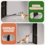 3pcs Interactive Dog Toys, Dog Tug of War Toy Tether Tug for Small and Medium Dogs, Dog Bungee Toy Tree Tugger Dog Toy for Indoor Outdoor, Orange - Image 3