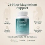 Magnesium 3X Complex – Bisglycinate, L-Threonate & Taurate – 3-in-1 Supplement for Brain, Muscle & Heart Support – 200mg Elemental Magnesium per Daily Dose – 180 Vegan Capsules – Made in Canada - Image 3