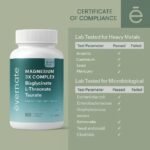 Magnesium 3X Complex – Bisglycinate, L-Threonate & Taurate – 3-in-1 Supplement for Brain, Muscle & Heart Support – 200mg Elemental Magnesium per Daily Dose – 180 Vegan Capsules – Made in Canada - Image 5
