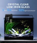 5 Gallon Fish Tank Aquarium Kit with Filter, LED Light with Timer, Siphon Vacuum Cleaner, Lid, Self-Cleaning Glass Rimless Betta Tank - Image 5