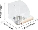 WADY No-Mess Bird Feeder - Waterproof Food Bowl & Cup, Hanging Feeding Station for Parrots, Canaries & Small Birds, Fits Most Bird Cages - Image 3