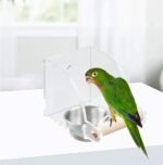 WADY No-Mess Bird Feeder - Waterproof Food Bowl & Cup, Hanging Feeding Station for Parrots, Canaries & Small Birds, Fits Most Bird Cages - Image 4