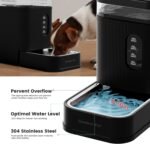 Garnder Pet 6.5L Automatic Dog Water Dispenser with Stainless Steel Bowl, Large Capacity Gravity Dog Water Bottle with Filter, BPA-Free, No Noise, Stable and Spill-Resistant, Easy to Clean, Black - Image 5