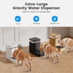 Garnder Pet 6.5L Automatic Dog Water Dispenser with Stainless Steel Bowl, Large Capacity Gravity Dog Water Bottle with Filter, BPA-Free, No Noise, Stable and Spill-Resistant, Easy to Clean, Black - Image 8