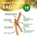 Hulk Pet 6-inch Bully Sticks for Dogs (Pack of 10) 225g Natural Scent & Long Lasting Dog Dental Chew Made of Beef Pizzle Sourced from Grass-Fed Cattle with No Artificial Flavor or Preservative - Image 6