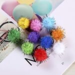 CRMADA Cat Toys Balls Sparkle Pom Pom Fuzzy Balls for Cats 20 Pack - Image 4