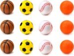 Chiwava 12 Pack 1.6 Inch Soft Rubber Foam Cat Toy Ball Sponge Sport Balls Kitten Interactive Toy Assorted Color - Image 7