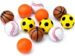 Chiwava 12 Pack 1.6 Inch Soft Rubber Foam Cat Toy Ball Sponge Sport Balls Kitten Interactive Toy Assorted Color - Image 10