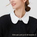 LoudSung Detachable Half Shirt Blouse False Collar Folding Design for Women Girls - Image 3