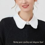 LoudSung Detachable Half Shirt Blouse False Collar Folding Design for Women Girls - Image 6