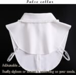 LoudSung Detachable Half Shirt Blouse False Collar Folding Design for Women Girls - Image 8