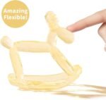 Crystal Jelly Baby Teether – Jellydog Teething Relief Toy for Infants 3-6 Months, Silicone Handheld Teething Toy, BPA-Free, Odorless, Prevents Choking, Safe for Babies (Citrine) - Image 9