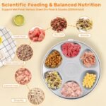 Auto Cat Feeder for Wet Food, APP Control 6 Meals Automatic Cat Food Dispenser with 2 Ice Packs, Programmable Timer, Rechargeable Cordless Auto Pet Feeder for Cats Small Dogs -2.4G WiFi Only - Image 6