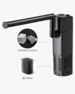 NICREW Aquarium Internal Filter, Submersible Power Filter with Multiple Function, Aeration System with Sponge Filter for Fish Tanks 10-20 Gallon, 100 GPH, 7W - Image 4
