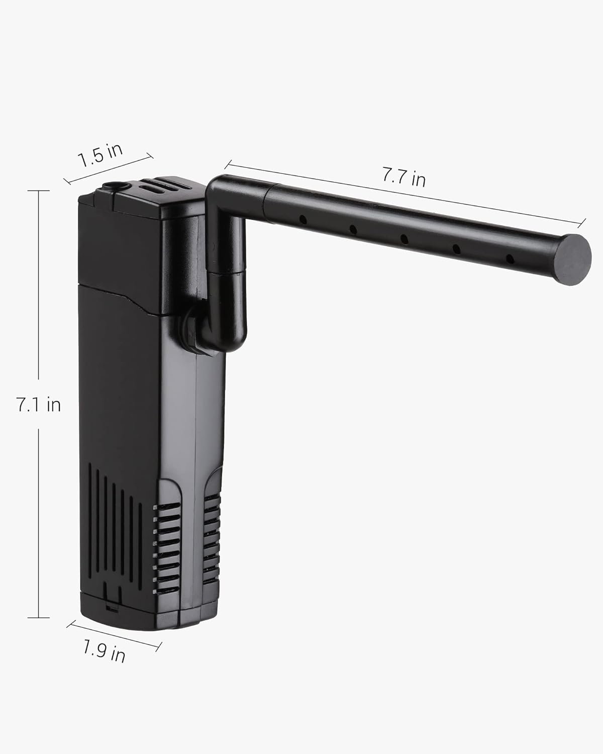 NICREW Aquarium Internal Filter, Submersible Power Filter with Multiple Function, Aeration System with Sponge Filter for Fish Tanks 10-20 Gallon, 100 GPH, 7W - Image 6