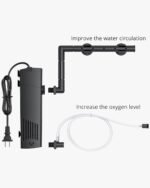 NICREW Aquarium Internal Filter, Submersible Power Filter with Multiple Function, Aeration System with Sponge Filter for Fish Tanks 10-20 Gallon, 100 GPH, 7W - Image 9