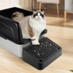 Cat Litter Box Ramp, Cat Litter Box Step Mat with Filter Function, Cats Litters Catcher for Self-Cleaning Boxes, Pet Pedal Stool Ideal for Kitten & Elderly Cats (Black) - Image 8