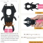 Tactical Bungee Dog Leash - Pink Heavy Duty Leash for Large Dogs with Reflective Stitching, 2 Handles, Seatbelt Clip, 4-6FT - Image 4