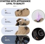Tactical Dog Harness and Leash Set for Small Medium Large Dogs Reflective Pet Harness Waterproof Adjustable Dog Vest Handle Bag Night Easy Walk Hiking Training (Black, Small) - Image 4