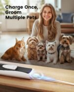 oneisall Low-Noise Dog Paw Trimmer with LED Light, Paw Trimmer for Dogs &Cats 0.8inch/20mm Wide Blade, 35dB Cordless Electric Pet Paw Grooming Clippers for Paws, Ears, Face, Rump - Image 8