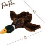 FukuPets Interactive Dog Toy, Makes Noise That Mimics Real Animal Noise, Premium Quality, Soft & Plush Toy, Large, Duck - Image 8