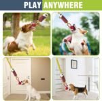 Tug of War Dog Toy, Interactive Dog Rope Chew Toy with Strong Handle, Indestructible Squeaky Dog Tug Toy for Small Medium & Large Dogs - Image 6