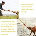 Tug of War Dog Toy, Interactive Dog Rope Chew Toy with Strong Handle, Indestructible Squeaky Dog Tug Toy for Small Medium & Large Dogs - Image 7