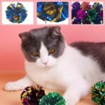 PET SHOW 20 Pcs Cat Crinkle Toy Ball 2.5inch Mylar Cat Pounce Chase Toys Colorful Paper Ball Chase Training Activity for Cats Kittens - Image 7
