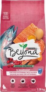 Beyond Grain Free Natural Dry Cat Food, Indoor Cat Wild-Caught Salmon & Egg - 2.26 kg Bag - Image 3