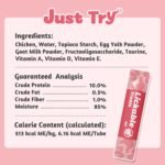 Just Try 20 Tubes Creamy Purée Lickable Cat Treats for Kittens with DHA, EPA, Vitamin E & Taurine, 0.5 Ounces Each - Image 6