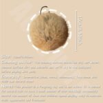Rabbit Fur Ball Cat Toy, 3.9in Real Rabbit Cat Pom Pom Ball, Interactive Cats Toy with Catnip, Soft Fluffy Balls Toys for Indoor Cats Exercise - Image 3