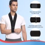 supregear Arm Sling, Adjustable Collar and Cuff Sling, Lightweight Simple Shoulder Immobilizer Arm Elbow Support Strap for Men Women, One Size Fits Most, Black - Image 4