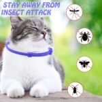 4 PCS Cats Collars- Adjustable Waterproof Collar 38CM Suitable for Small, Medium and Large Cats(Blue) - Image 3