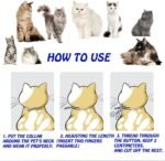 4 PCS Cats Collars- Adjustable Waterproof Collar 38CM Suitable for Small, Medium and Large Cats(Blue) - Image 6