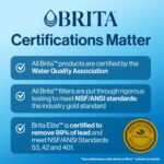 Brita 6 Cup Filter Pitcher with Smart Light Indicator, Reduces Chlorine taste and odour from Tap Water, Filters 151 Litres, Denali, Black - Image 8