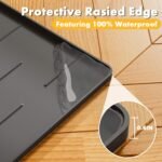 Pieviev Silicone Cat Litter Trapping Mat, 86X 56CM Large Cat Litter Mat, Easy to Clean & Soft on Kitty Paws, Waterproof Kitty Litter Pads for Indoor Cats, Dark Gray - Image 7