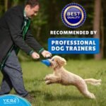 Dog Bite Tug Toy - 30x9 cm - Durable Blue Pull Toy with 2 Soft & Strong Handles - Tough Nylon Bite Pillow for Small to Medium Dogs - Ideal for Tug of War, Fetch, Puppy Training - by Yes4Quality - Image 3