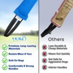 Dog Bite Tug Toy - 30x9 cm - Durable Blue Pull Toy with 2 Soft & Strong Handles - Tough Nylon Bite Pillow for Small to Medium Dogs - Ideal for Tug of War, Fetch, Puppy Training - by Yes4Quality - Image 5