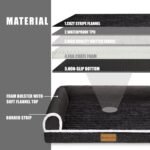 Patas Lague Orthopedic Dog Bed Large Sized Dog 91x61cm, Waterproof Comfortable L Bolster Medium Non-Slip Soft Warm Pet Crate Bed Sleep Sofa mat with Removable Washable Cover, Black - Image 5