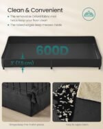 SONGMICS Pet Playpen, Small Animal Cage, Exercise Pen and Enclosure, 48.4 x 24.8 x 18.1 Inches ULPI07H - Image 7