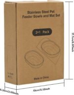 Stainless Steel Bowls and Mat Set for Automatic Microchip Pet Feeder, YOIHABV 2 Single SUS 304 Bowls and 1 Silicone Mat, Keep Food Fresh, Easy to Clean, Protect Cat Feeder - Image 7