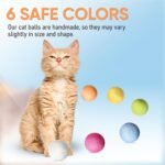 TIMIKO Cat Toys Balls, 100% Natural Wool, 2 Sizes 6 Colors, Non-Toxic, Cat Toys for Indoor Cats, Interactive Cat Toys, Cat Fetch Toy, Cat Balls Toys for Kitty Kitten - Image 4