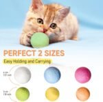 TIMIKO Cat Toys Balls, 100% Natural Wool, 2 Sizes 6 Colors, Non-Toxic, Cat Toys for Indoor Cats, Interactive Cat Toys, Cat Fetch Toy, Cat Balls Toys for Kitty Kitten - Image 5