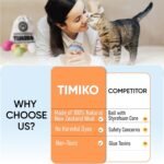 TIMIKO Cat Toys Balls, 100% Natural Wool, 2 Sizes 6 Colors, Non-Toxic, Cat Toys for Indoor Cats, Interactive Cat Toys, Cat Fetch Toy, Cat Balls Toys for Kitty Kitten - Image 6