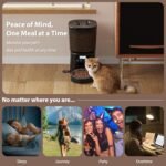 Automatic Cat Feeder, 4L Timed Cat Dry Food Dispenser, Pet Feeder up to 6 Meals and 30 Portions per Day, 10S Voice Record, Dual Power Supply, Non-Slip Base, Auto Pet Feeder for Cats and Small Dogs - Image 4