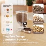 Automatic Cat Feeder, 4L Timed Cat Dry Food Dispenser, Pet Feeder up to 6 Meals and 30 Portions per Day, 10S Voice Record, Dual Power Supply, Non-Slip Base, Auto Pet Feeder for Cats and Small Dogs - Image 7