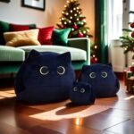 Black Cat Plush Toy, 7.8" Cute Pluhies Cat Stuffed Animal Soft Plush Doll Kwaii Cat Shaped Design Sofa Dolls Pillows for Boys Girls - Image 8